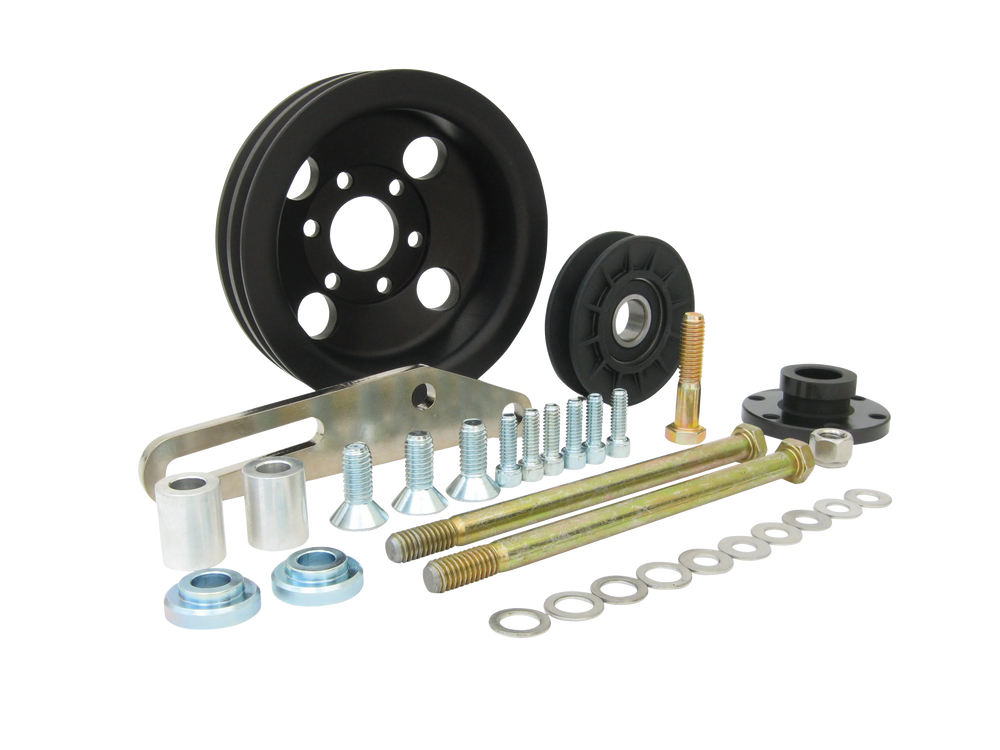 SBC Power Steering Pump Mount Assembly V-Belt