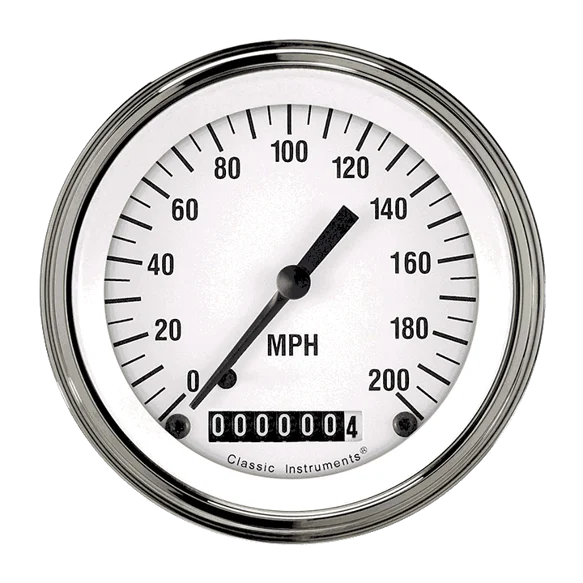 WHITE HOT 3IN SPEEDO 200 MPH