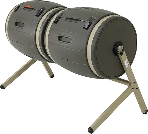LIFETIME DOUBLE BIN ROTATING COMPOSTER (100 GALLON)
