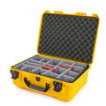 NANUK 940 CASE W/LID ORG.W/DIVIDERYELLOW INTERIOR: 20 X 14 X 8IN
