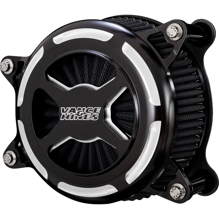 Vance & Hines HD Touring 08-16 VO2 X Intake Black Contrast