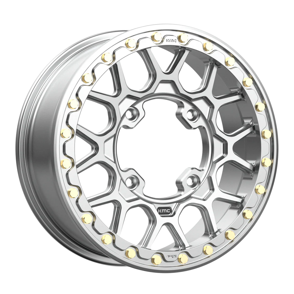 KMC POWERSPORTS KS435 15X6 4X137 RAW-MACH-FRG 38MM - KS43556048538A