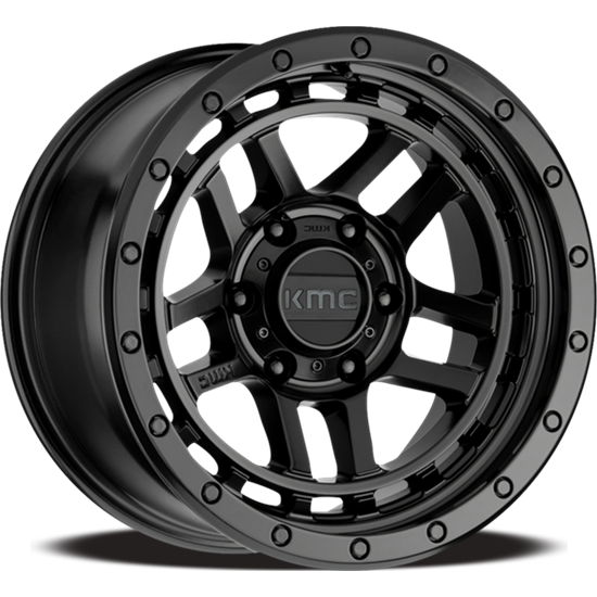 KMC Wheels black auto part