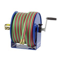 112WL1100 WELDING HAND CRANK HOSE REEL: 1/4IN ID 100FT TWIN CAPACITY LESS HO