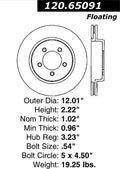 StopTech Drilled Sport Brake Rotor