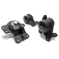88-91 Civic/CRX Polished Aluminum Replacement Right Hand Mount D-Series 400-500HP 85A Grey Innovative Mounts