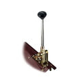 FLOOR MOUNT SHIFTER GM TH400 TRANS W/CHROME 6IN STRAIGHT LEVER & MUSHROOM BLK KN