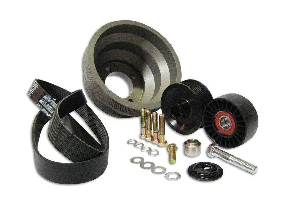 1986-1993 5.0 Mustang 2.95in 8-Rib Pulley Pack Accessory Drive-Standard