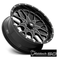 M45 22X7 4X137 G-BLK MILL 00MM