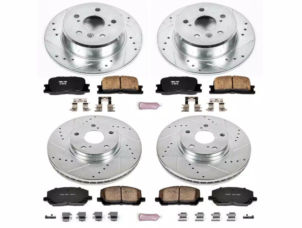 Power Stop 01-03 Toyota Highlander Front & Rear Z23 Evolution Sport Brake Kit