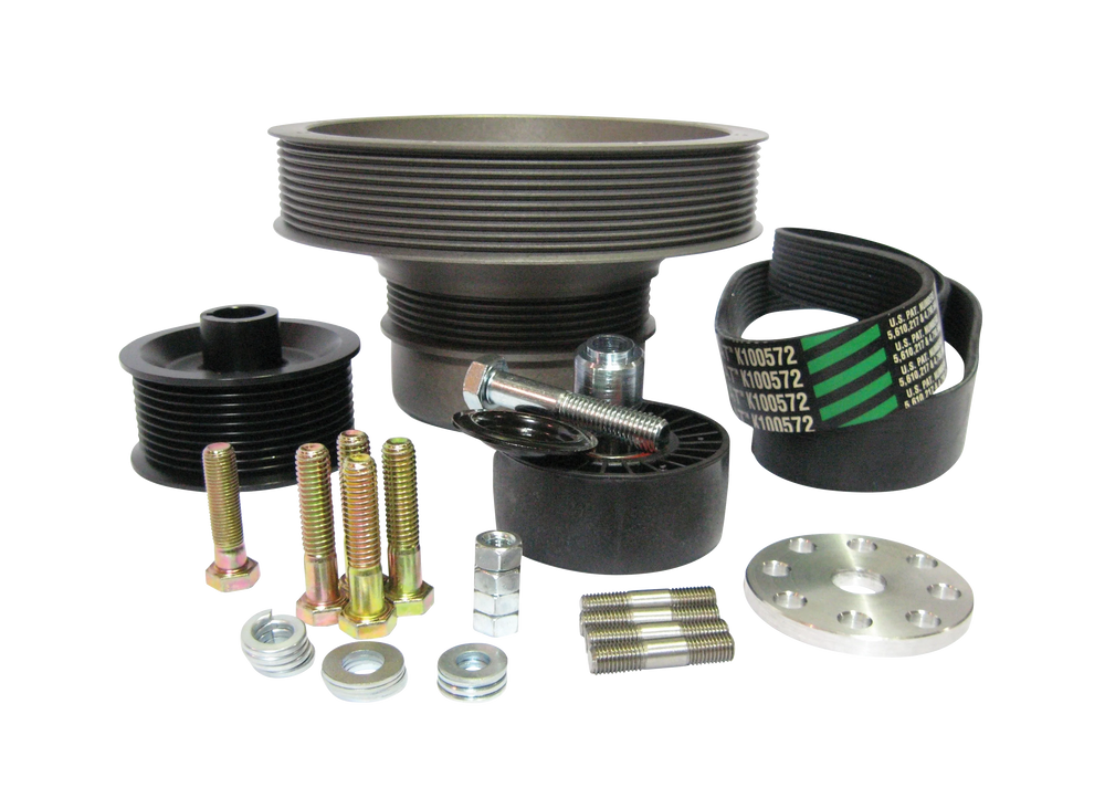 1986-1993 5.0 Mustang 3.33in 8-Rib Pulley Pack Accessory Drive-Underdrive