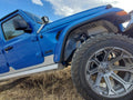 ~(10 lbs. 30X8X4)~ 07-18 - JK-JKU Light Bar Mt - 52IN w/ A-Pillar Mt - Semi Gloss Black Powder Coat Alum Semi Gloss Black PC