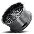 MAYHEM FLYWHEEL 8111 GLOSS BLACK MILLED SPOKES 22X10 5-127 5-139.7 -19MM 87.1MM