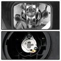 xTune Ford Edge 07-10 Light Bar Projector Headlights - Black (PRO-JH-FEDGE07-LB-BK)