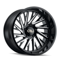 CALI OFF-ROAD PURGE 9114 GLOSS BLACK MILLED 22X12 5-150 -51MM 110MM