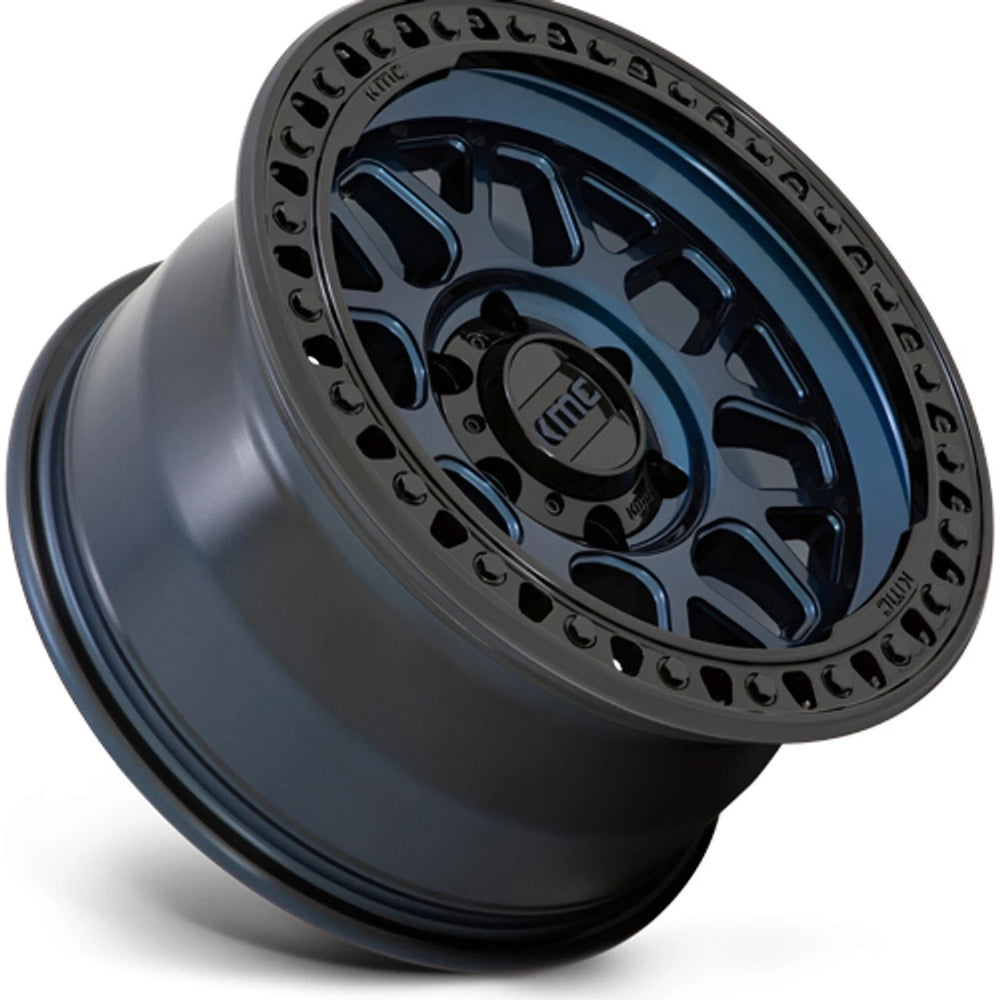 KM549 17X9 5X5.0 MN-BLUE GBLK-LP 00