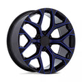 PR176 22X9 6X5.5 G-BLK BLUE-MILL 24