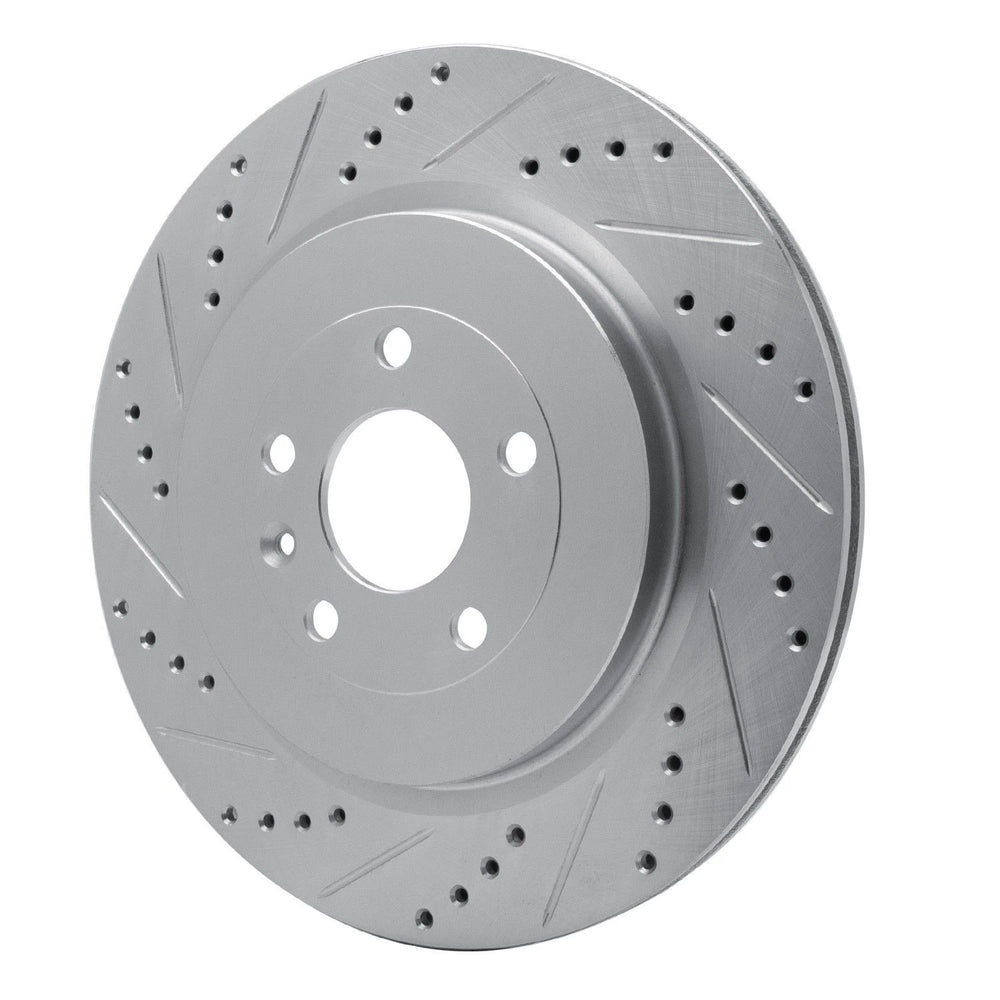DFC 11-25 Ford F-350 Super Duty 2WD Front Left Drilled & Slotted Silver Brake Rotor