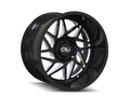 CALI OFF-ROAD GEMINI 9112 GLOSS BLACK MILLED SPOKES 20X12 6-139.7 -51MM 106MM