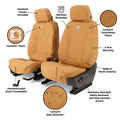 Covercraft 18-22 Honda Odyssey Carhartt Super Dux SeatSaver Custom Front Row Seat Covers - Black