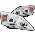 0711 CRV HEADLIGHTS CHROME CLEAR PROJECTOR WITH HALOS DRIVER/PASSENGER