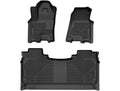 Weatherbeater Front & 2nd Seat Floor Liners For 2025 RAM 1500 Crew Cab Black Husky Liners