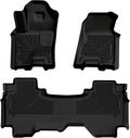 Weatherbeater Front & 2nd Seat Floor Liners For 2025 RAM 1500 Crew Cab Black Husky Liners