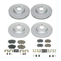 Power Stop 19-22 Volvo XC40 Front & Rear Z23 Coated Brake Kit