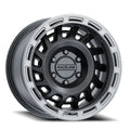 Aluminum Wheels 18x9 Halo 957BS Satin Black Silver Ring 18 Offset 8 on 165.1 Bolt Pattern 130.81 Bore Raceline