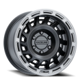 Aluminum Wheels 18x9 Halo 957BS Satin Black Silver Ring 18 Offset 8 on 165.1 Bolt Pattern 130.81 Bore Raceline