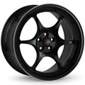 Enkei PF06 18x7.5in 5x112 BP 48mm Offset 75mm Bore Black Machined Wheel