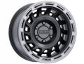 Aluminum Wheels 18x9 Halo 957BS Satin Black Silver Ring -12 Offset 8 on 170 Bolt Pattern 130.81 Bore Raceline
