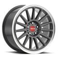 Aluminum Wheels 18x8.5 Grip 315G Machined Lip-Red Logo Gloss Gunmetal Grray Multi Spoke 45 Offset 5 on 114.3 Bolt Pattern 72.6 Bore Raceline