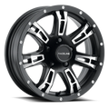 Aluminum Wheels 16x6 Arsenal Trailer 840 Machined Face Matte Black 0 Offset 8 on 165.1 Bolt Pattern 124.46 Bore Raceline