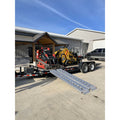 Single Heavy Duty 8 foot Aluminum Loading Ramp 15in x 96in 5K Towing Capacity
