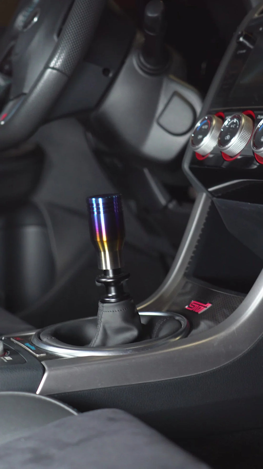Billetworkz Torched Titanium Short Throw Shifter Kit - Fits 2015-22 WRX (with Red Shifter Stop)