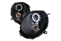 BLACK PROJECTOR HEADLIGHTS WITH LIG