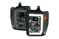 F350 F450 PROJECTOR HEADLIGHTS- CHROME HOUSING WITH SMOKED LENS
