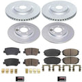 Power Stop 22-23 Hyundai Sonata Front and Rear Z17 Coated Brake Kit