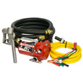 12V DC 8 GPM PORTABLE FUEL TRANSFER PUMP WITH MANUAL NOZZLE