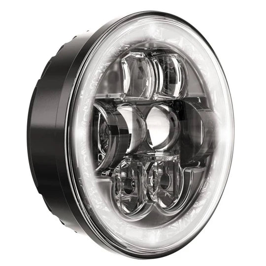 J.W. Speaker 12-24V DOT ECE LED RHT High Low Beam Headlight with FP DRL 0549911