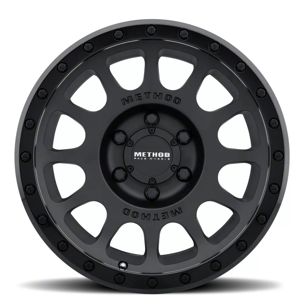 Method Wheels MR305 NV 18x9 +18mm Offset 6x135 94mm CB Matte Black - Gloss Black Lip