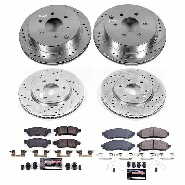 Power Stop 2019 Nissan Frontier Front & Rear Z23 Evolution Sport Brake Kit