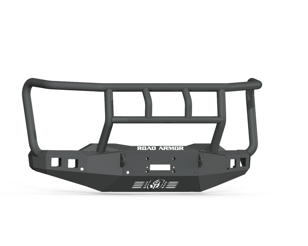 Road Armor 20-22 Chevy 2500 Stealth Front Winch Bumper Titan Guard - Texture Black