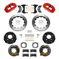 Wilwood 88-98 Chevy Silverado Superlite 4R 12.88x1.10in GT Slotted Rear Drum to Disc Conv. - Red
