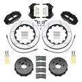 Wilwood 07-18 Jeep Wrangler Narrow Superlite 4R Rear Brake Kit Slotted 13.50in Rotor w/Lines - Black