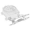 STAINLESS STEEL THROTTLE CABLE BRACKET AND SPRINGS