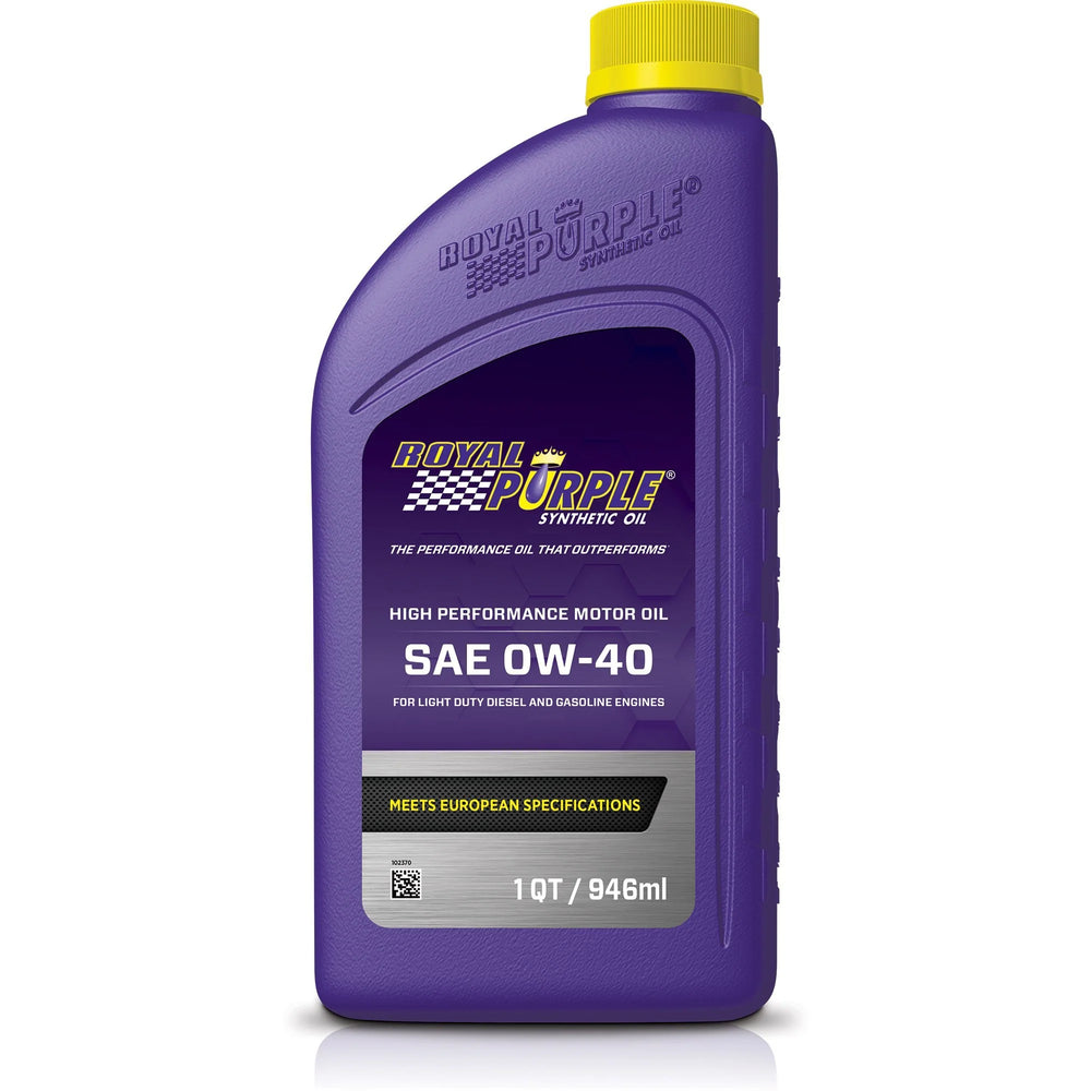 ~(2 lbs. 9X4X2)~ Royal Purple API-Licensed SAE 0W40 Hight Performance Synthetic Motor Oil - 1 Quart Bottle