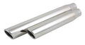 Vibrant Performance - 1558 - 3 in. Round SS Tip (Single Wall, Angle Cut) - 2.25 in. inlet, 11 in. long