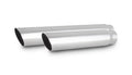 Vibrant Performance - 1558 - 3 in. Round SS Tip (Single Wall, Angle Cut) - 2.25 in. inlet, 11 in. long